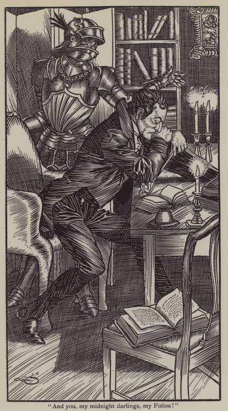 Ilustración para Los Ensayos de Elia de Charles Lamb de A. Garth Jones