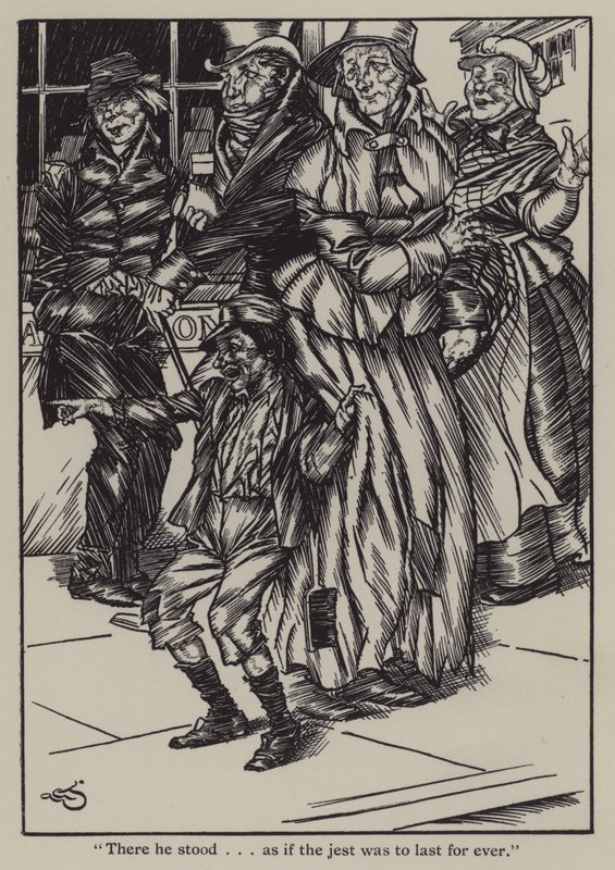 Ilustración para Los Ensayos de Elia de Charles Lamb de A. Garth Jones