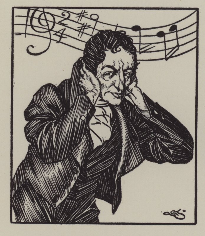 Ilustración para Los Ensayos de Elia de Charles Lamb de A. Garth Jones