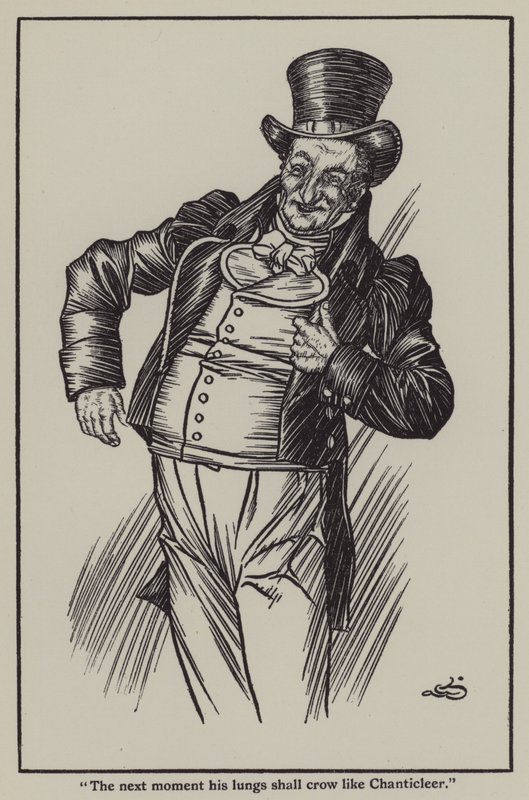 Ilustración para Los Ensayos de Elia de Charles Lamb de A. Garth Jones