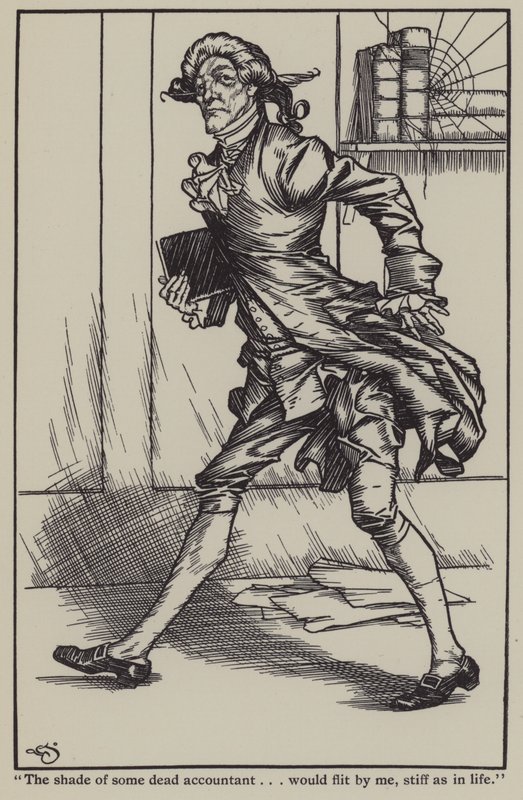 Ilustración para The Essays of Elia de Charles Lamb de A. Garth Jones