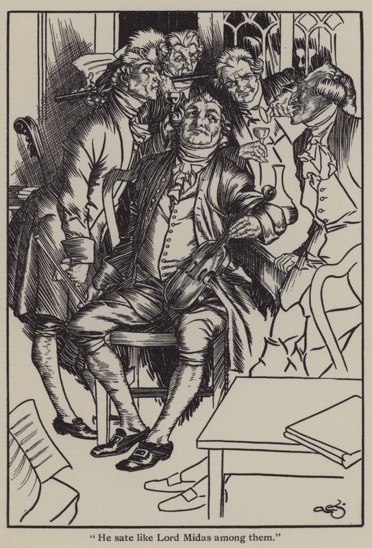 Ilustración para The Essays of Elia de Charles Lamb de A. Garth Jones