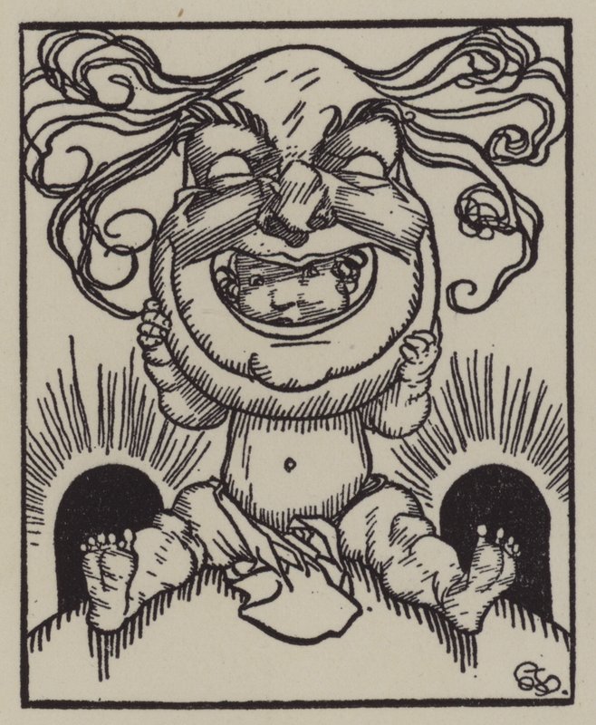 Ilustración para Los Ensayos de Elia de Charles Lamb de A. Garth Jones
