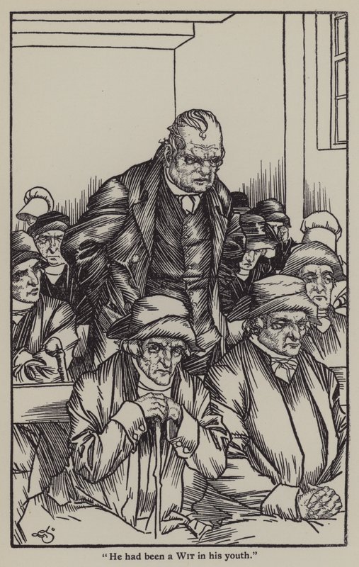 Ilustración para Los Ensayos de Elia de Charles Lamb de A. Garth Jones