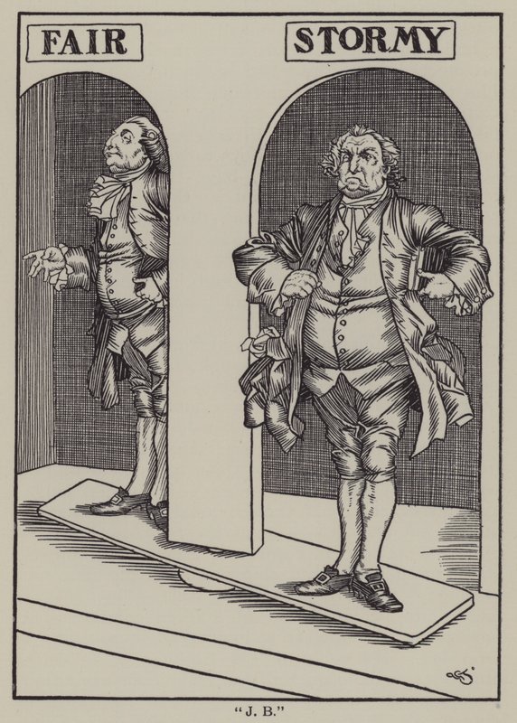 Ilustración para Los Ensayos de Elia de Charles Lamb (litografía) de A. Garth Jones