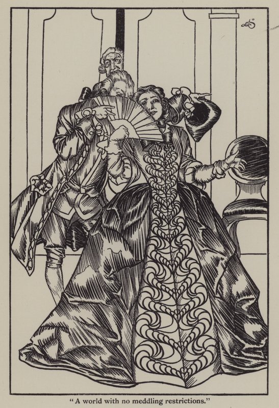 Ilustración para Los Ensayos de Elia de Charles Lamb (litografía) de A. Garth Jones