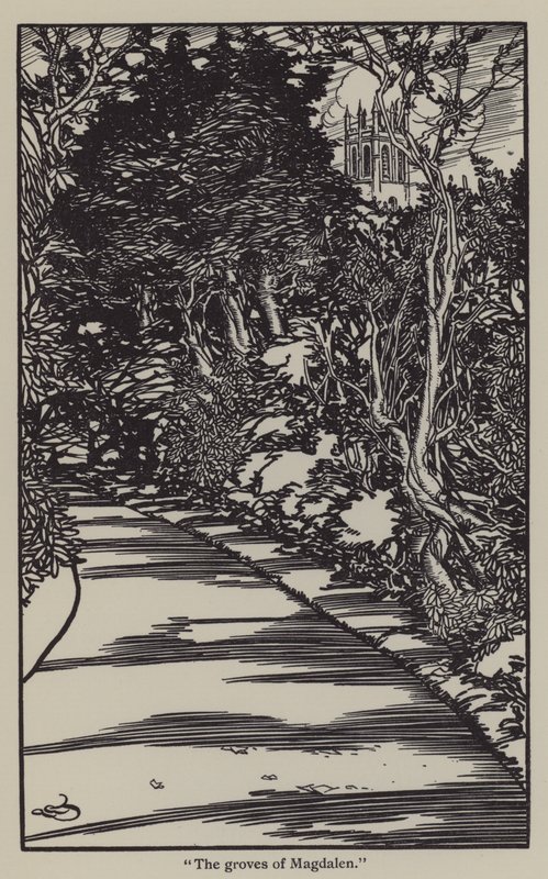 Ilustración para Los Ensayos de Elia de Charles Lamb de A. Garth Jones