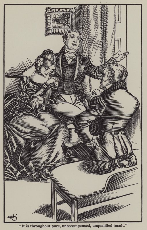 Ilustración para Los Ensayos de Elia de Charles Lamb de A. Garth Jones