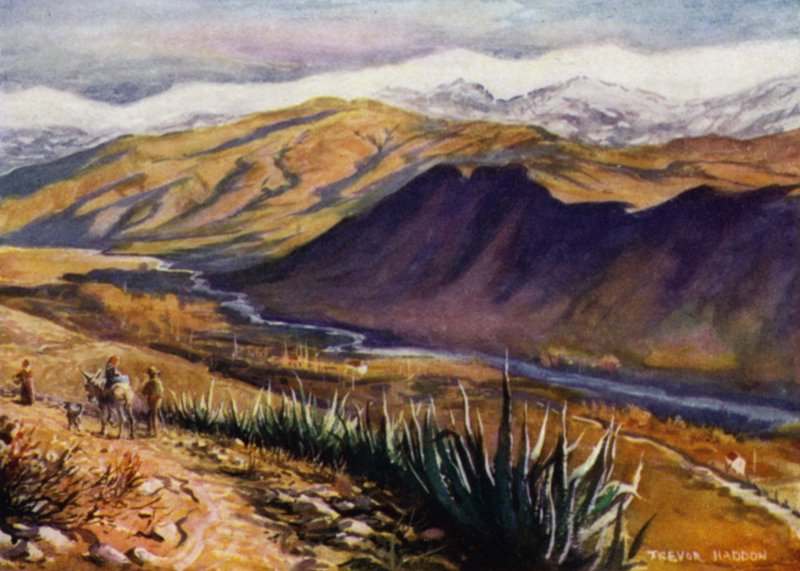 Granada, Vista de la Sierra Nevada y el Río Genil de A. Trevor Haddon
