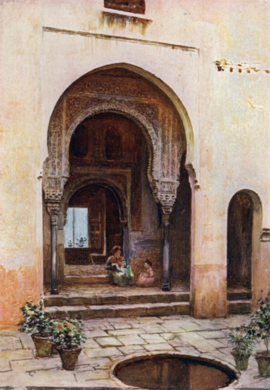 La Alhambra, Patio del Mexuar, Fachada Oeste de A. Trevor Haddon