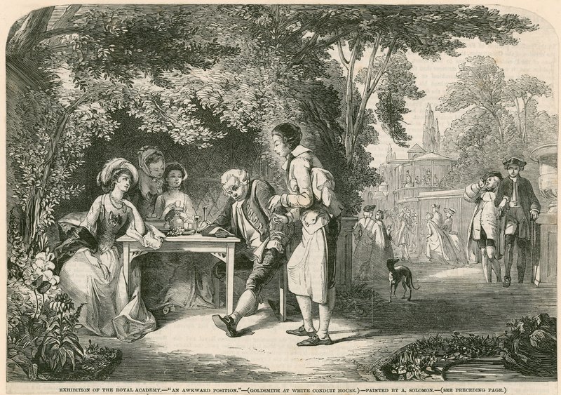 Orfebre en la Casa Blanca Conduit, Islington, Londres de Abraham Solomon