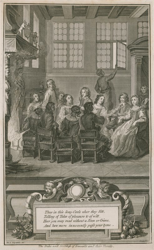 El Duque y la Duquesa de Newcastle y su familia de Abraham van Diepenbeeck
