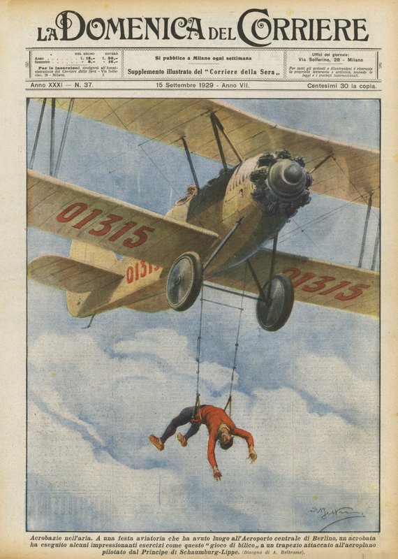 Acrobacias en el aire de Achille Beltrame