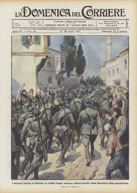 Los éxitos italianos en Albania de Achille Beltrame