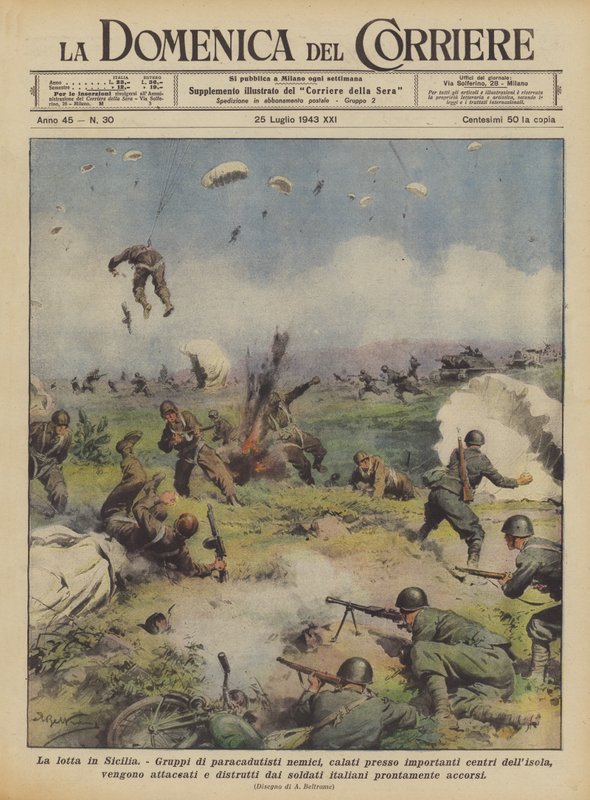 La lucha en Sicilia de Achille Beltrame