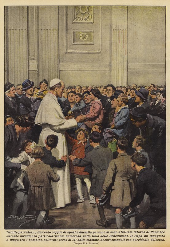 Sinite parvulos de Achille Beltrame