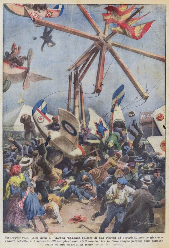Un vuelo trágico de Achille Beltrame