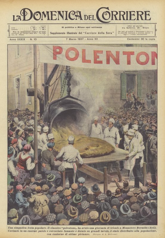 Una simpática fiesta popular de Achille Beltrame
