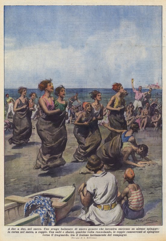 De dos en dos, en el saco de Achille Beltrame