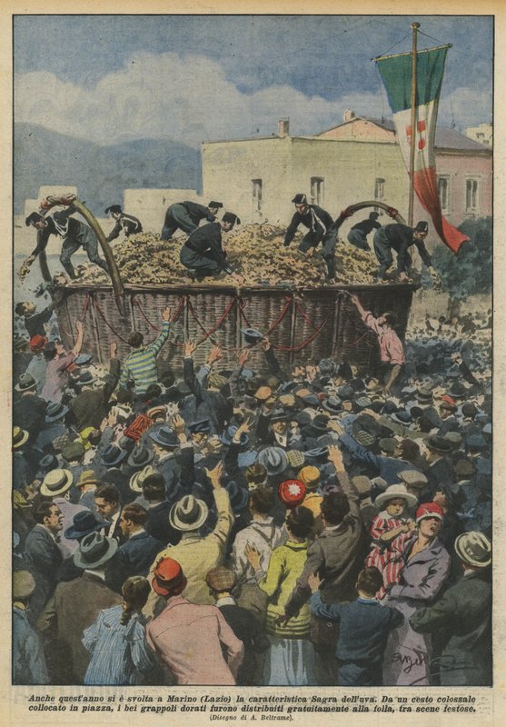 Este año también se celebró en Marino (Lazio) la característica Fiesta de la Uva de Achille Beltrame