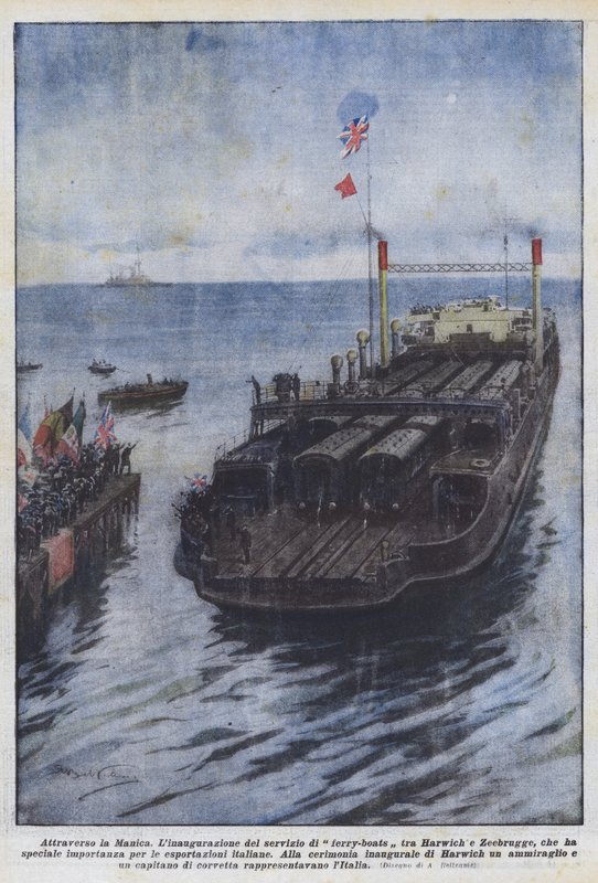 A través del Canal de la Mancha de Achille Beltrame