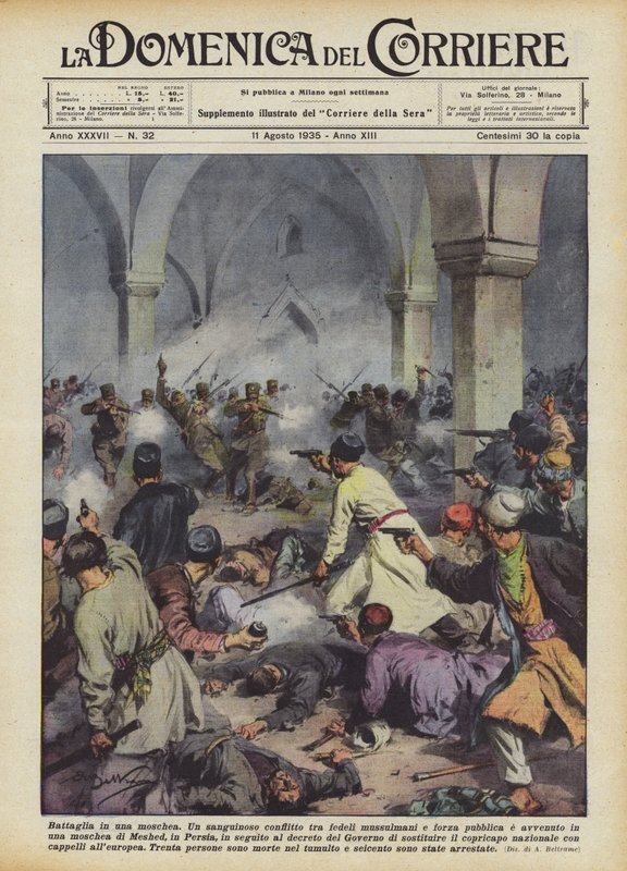 Batalla en una mezquita de Achille Beltrame