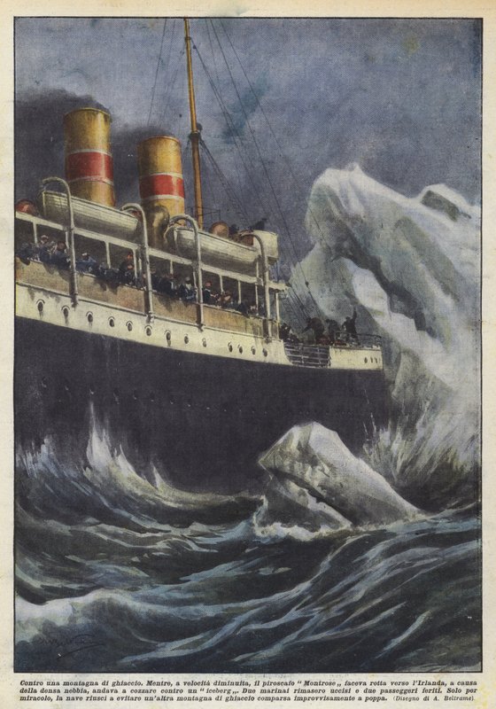 Contra una montaña de hielo de Achille Beltrame