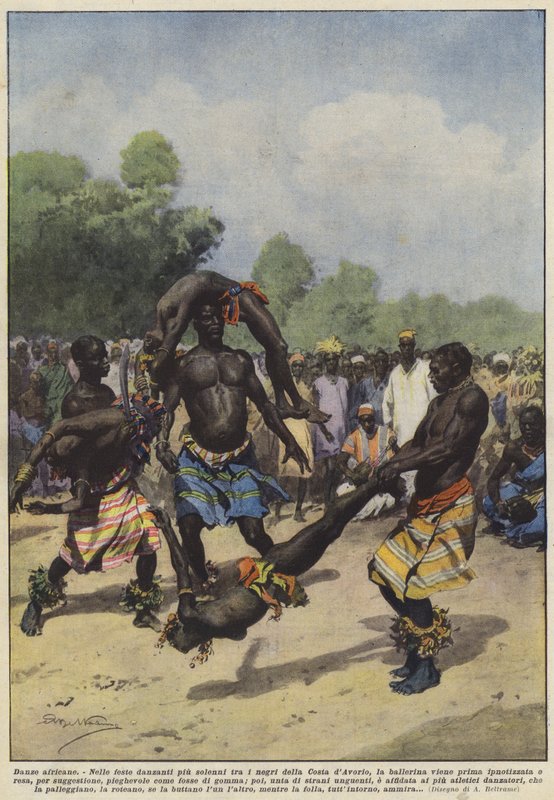 Danzas africanas de Achille Beltrame