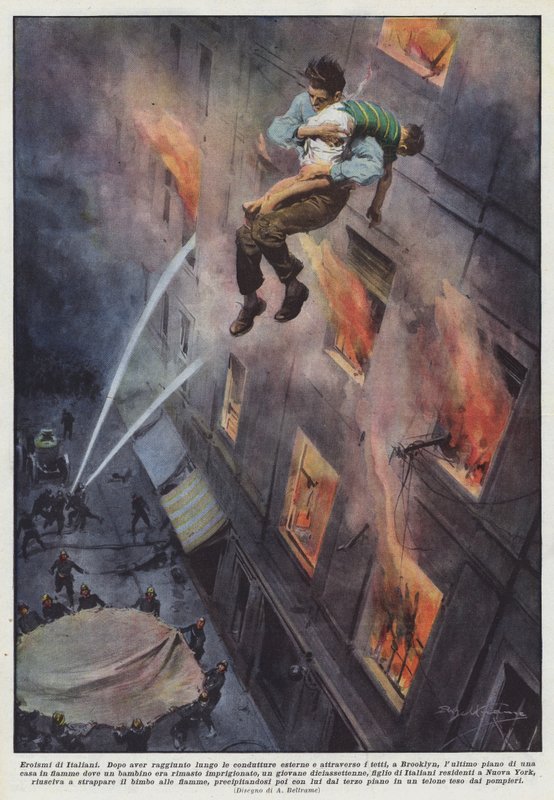 Heroísmos de italianos de Achille Beltrame