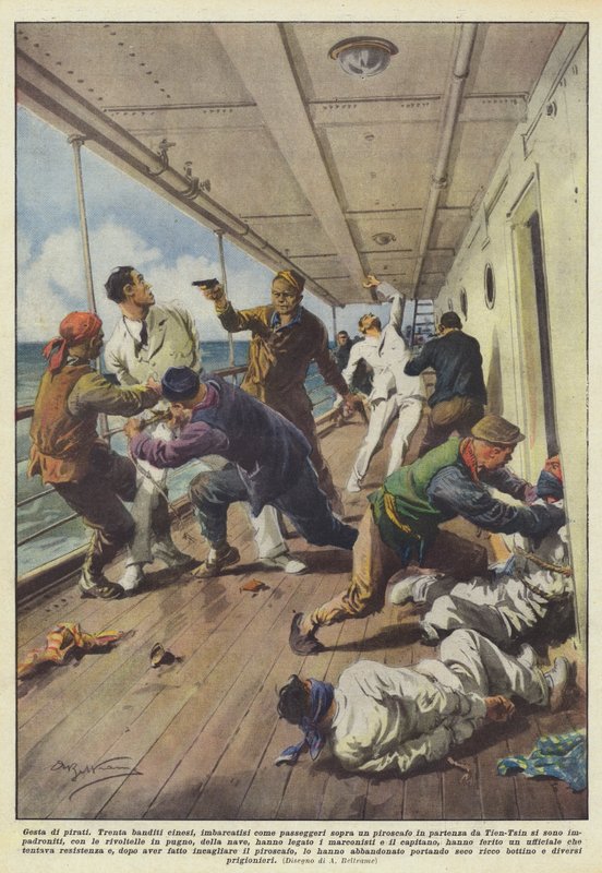 Hazañas de piratas de Achille Beltrame