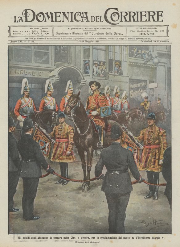 Los heraldos reales piden entrar en la City, en Londres, para la proclamación del nuevo rey de Achille Beltrame
