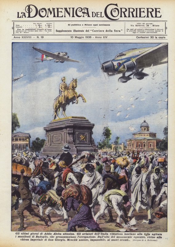 Los últimos días de la Addis Abeba abisinia de Achille Beltrame