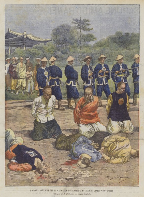 Los graves acontecimientos en China, la ejecución de algunos chinos convertidos de Achille Beltrame