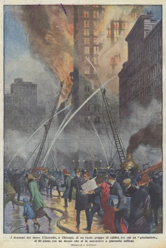Los dramas del fuego de Achille Beltrame