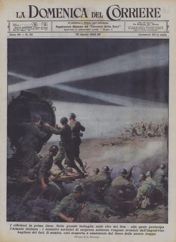 Los reflectores en primera línea de Achille Beltrame