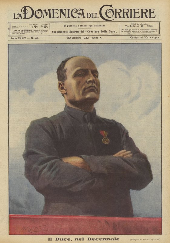 Il Duce, en el Decenio de Achille Beltrame