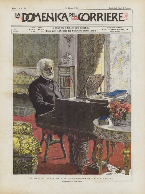 El maestro Verdi, en el 86º aniversario de su nacimiento de Achille Beltrame
