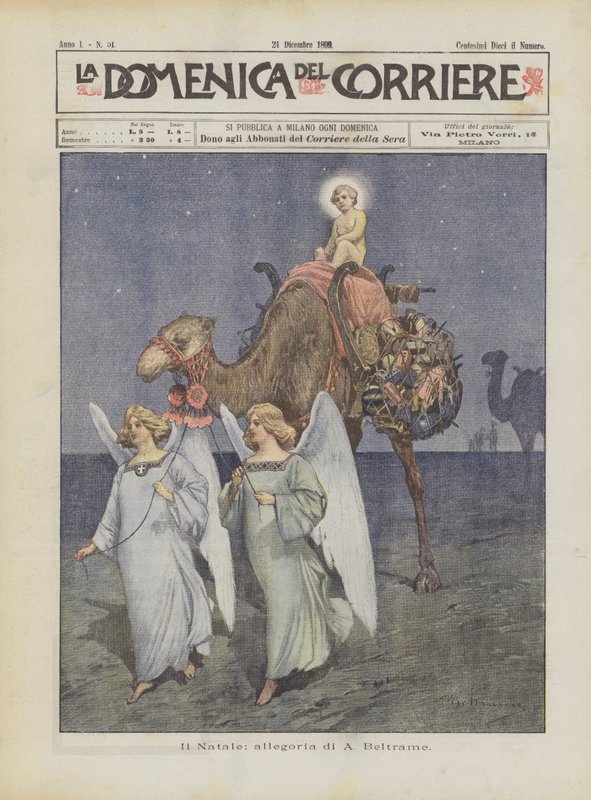 La Navidad, alegoría de A. Beltrame de Achille Beltrame