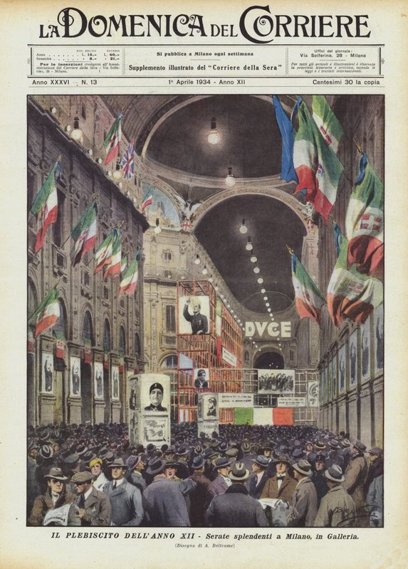 El Plebiscito del Año XII - Noches resplandecientes en Milán, en la Galería de Achille Beltrame
