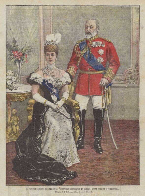 El Príncipe Alberto Eduardo y la Princesa Alejandra de Gales, nuevos soberanos de Inglaterra de Achille Beltrame
