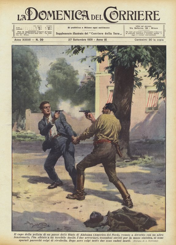 El jefe de policía de un pueblo del estado de Alabama (América del Norte), tras una disputa de Achille Beltrame