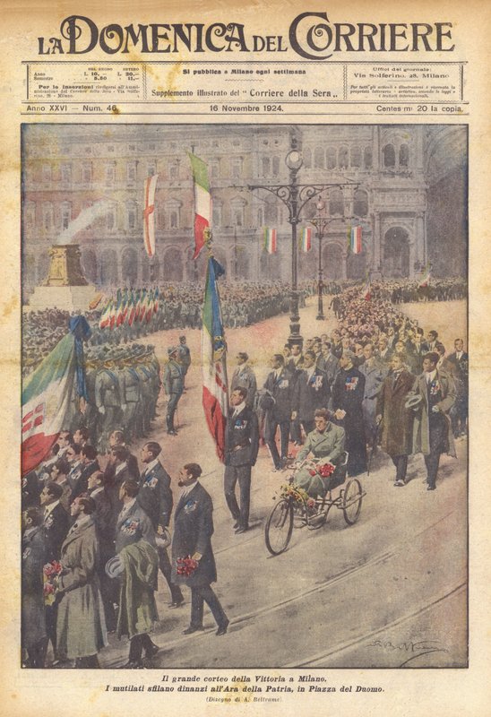 El gran desfile de la Victoria en Milán de Achille Beltrame