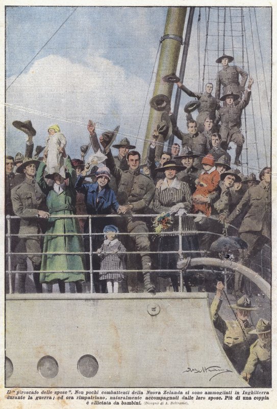 El barco de las novias de Achille Beltrame