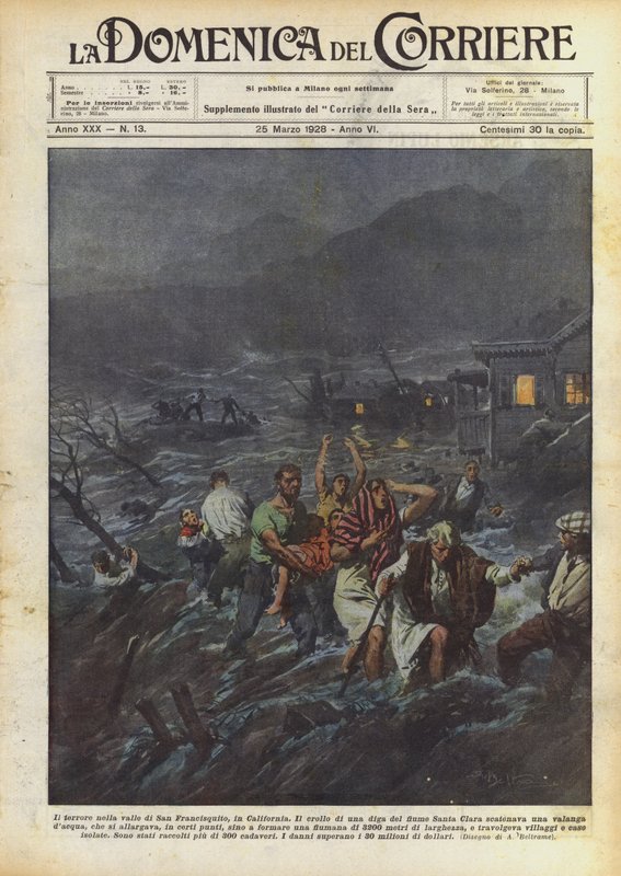 El terror en el valle de San Francisquito, en California de Achille Beltrame