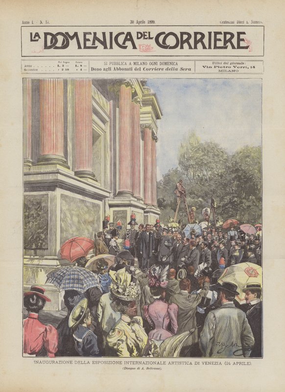 Inauguración de la Exposición Internacional Artística de Venecia (24 de abril) de Achille Beltrame