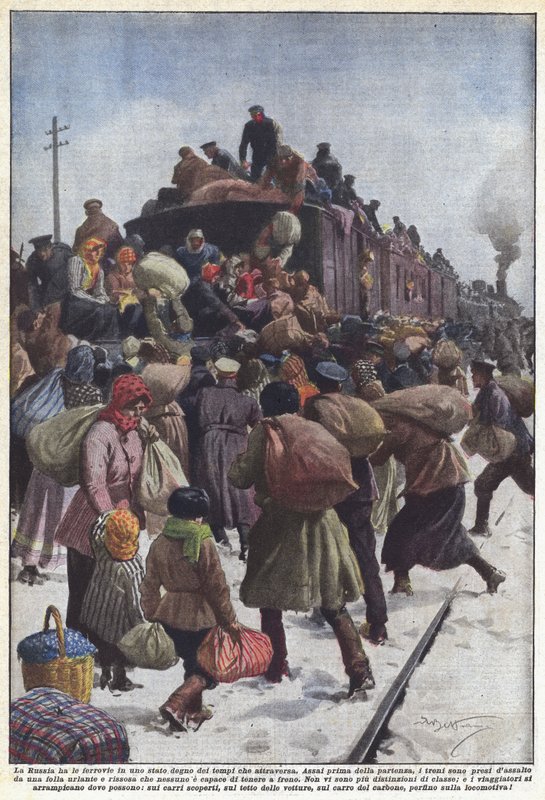 Rusia tiene los ferrocarriles en un estado digno de los tiempos que atraviesa de Achille Beltrame
