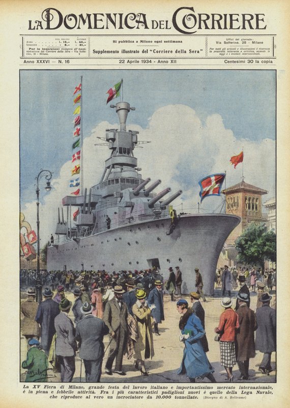 La XV Feria de Milán, gran fiesta del trabajo italiano e importantísimo mercado internacional... de Achille Beltrame