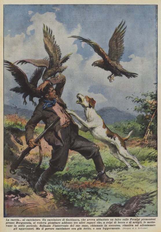 La caza al cazador de Achille Beltrame