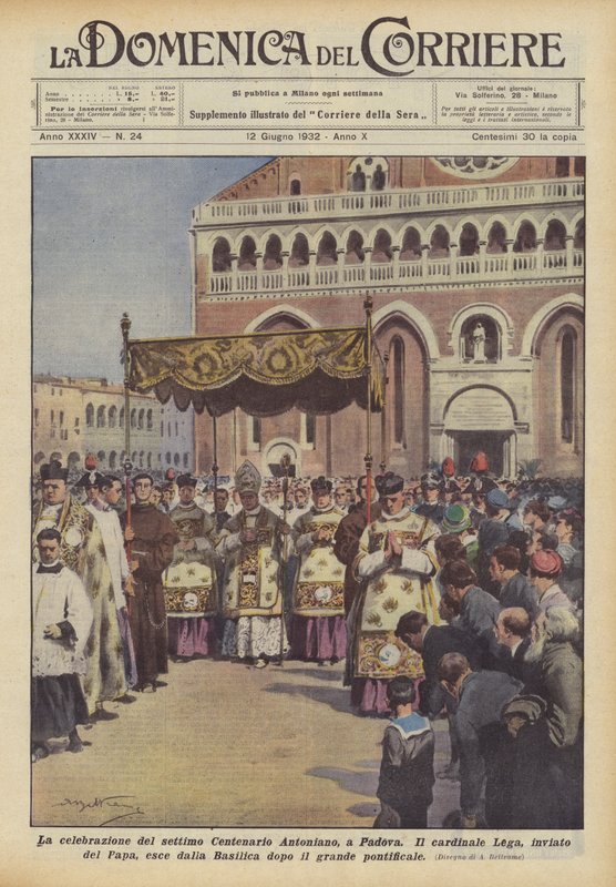 La celebración del séptimo Centenario Antoniano, en Padua de Achille Beltrame