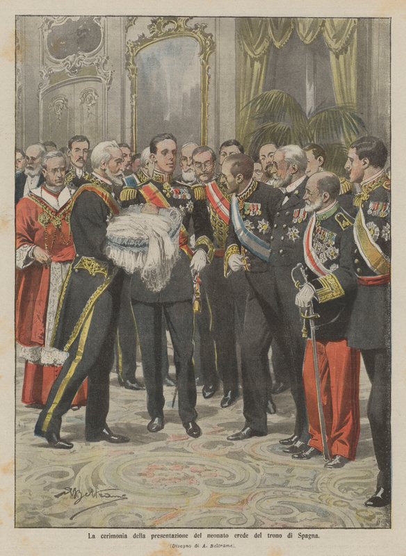 La ceremonia de presentación del recién nacido heredero al trono de España de Achille Beltrame